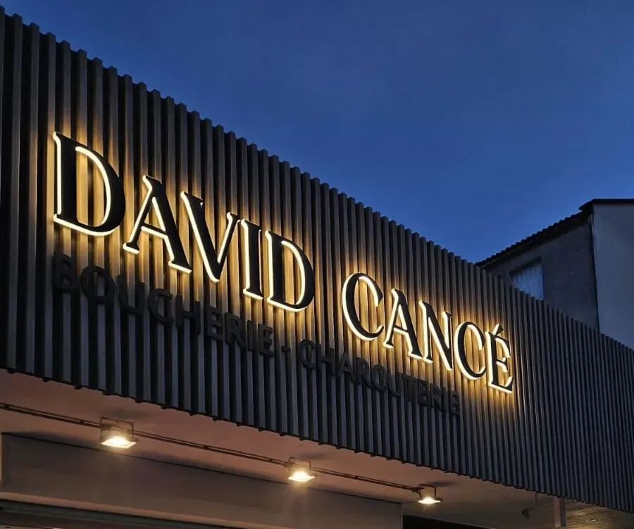 Lettres rétroéclairées : David Cancé